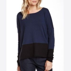 Vince Colorblock Sweater in navy